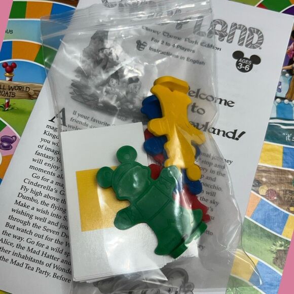 Candy Land Disney Theme Park Edition Board Game Belle Mickey Peter Pan Complete - Picture 14 of 15